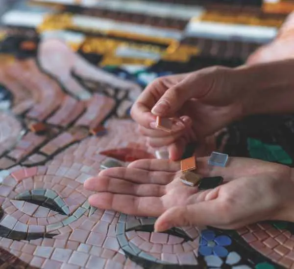 realizzazione di un mosaico